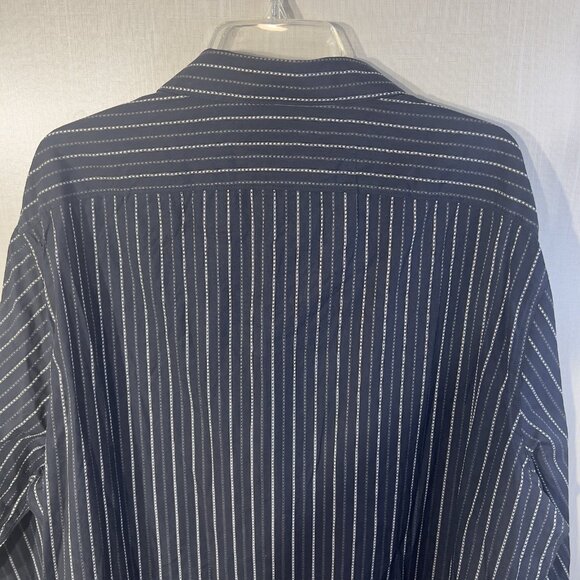 NWT 90s Mens Structure Black Dress Shirt Long Sleeve Button Down Size XXL - Picture 11 of 11